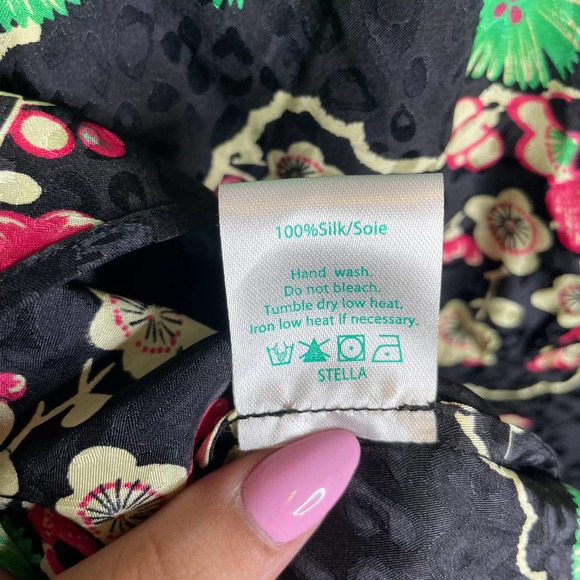 Rixo Stella Dress Black Cherry Blossom - Picture 6 of 7